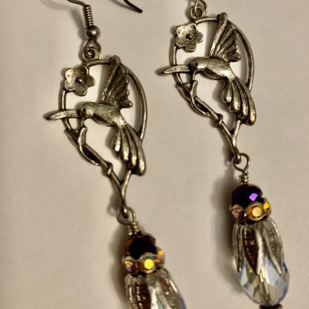 Hummingbird Earrings View 2
